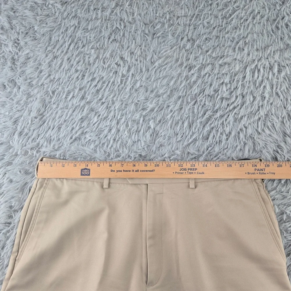 Roundtree & Yorke Mens 38x30 Brown Tan Black Easy Care‎ Dress Pants Bundle 3pk